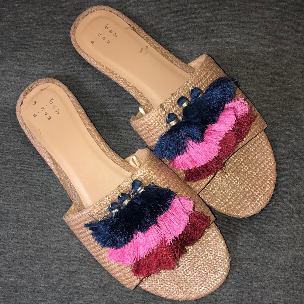 Tassel Slide Sandals